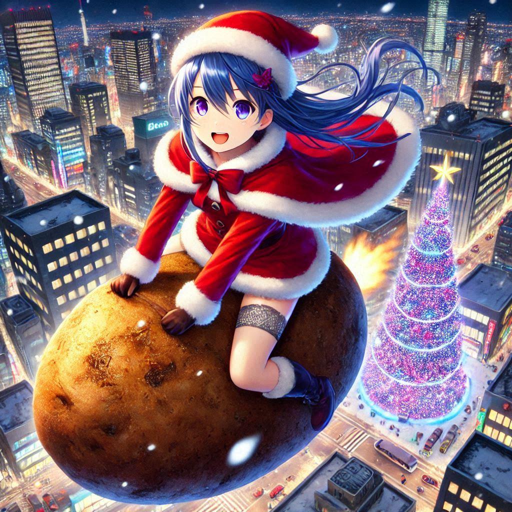 焼きいもサンタがやって来る！ | の人気AIイラスト・グラビア
