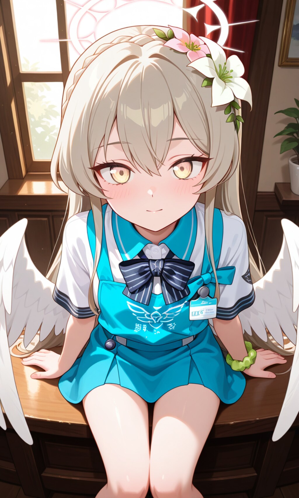 見つめるナギちゃん