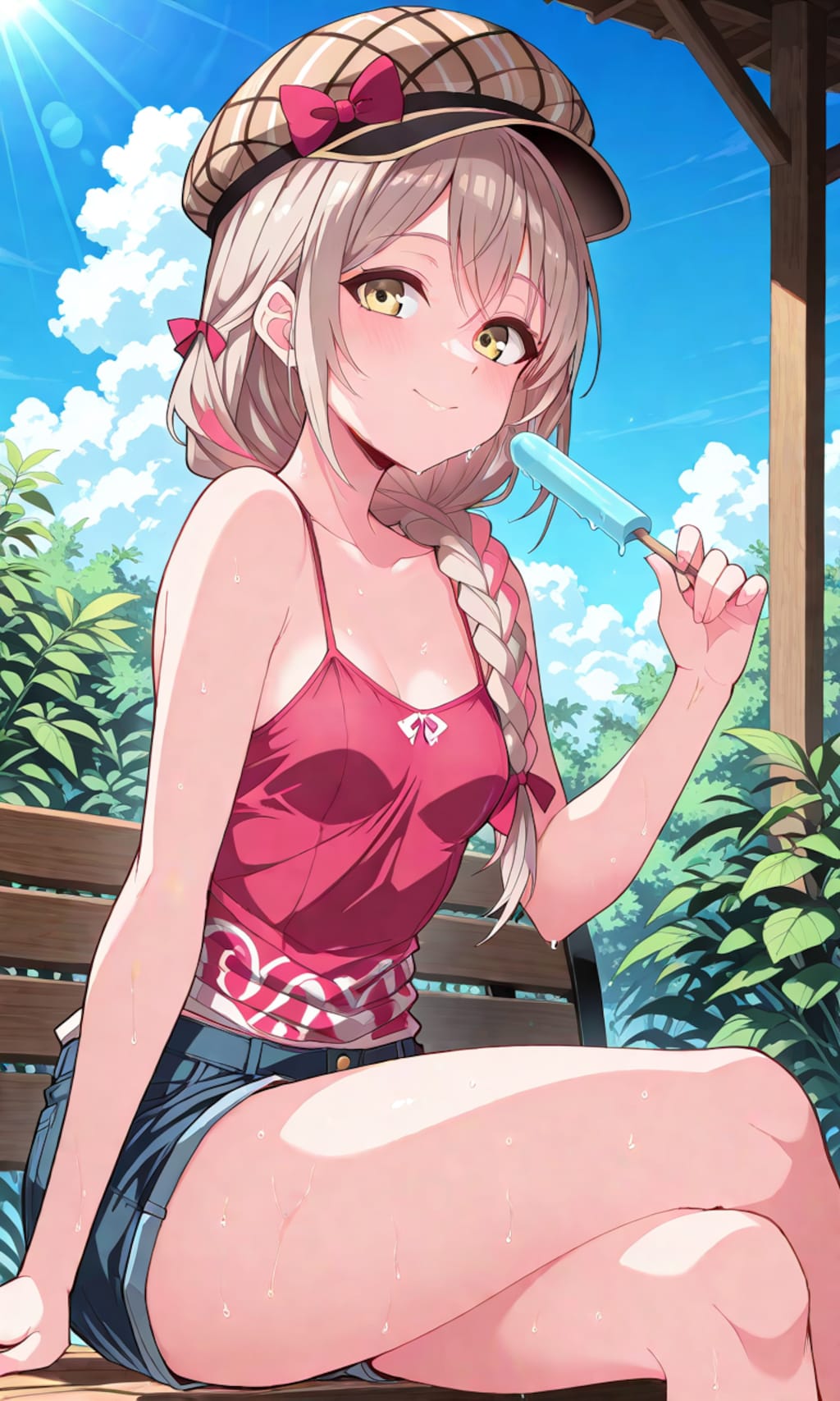 夏とアイスと少女