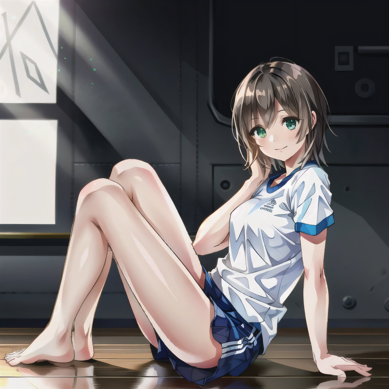 茶髪ボブで体操服の少女２ | の人気AIイラスト・グラビア