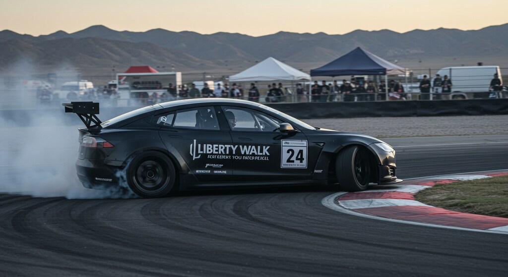 リバティーウォークテスラのドリ車