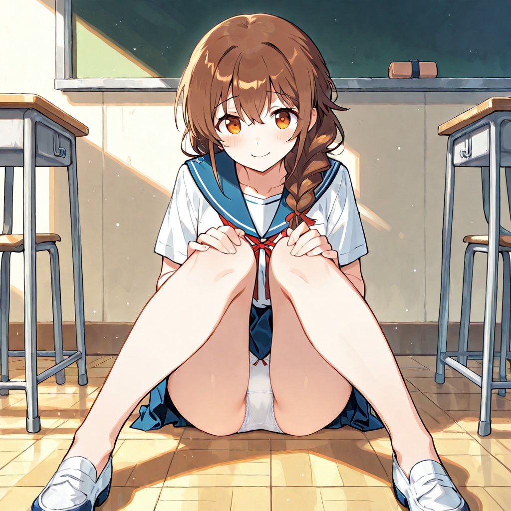 制服ちら②