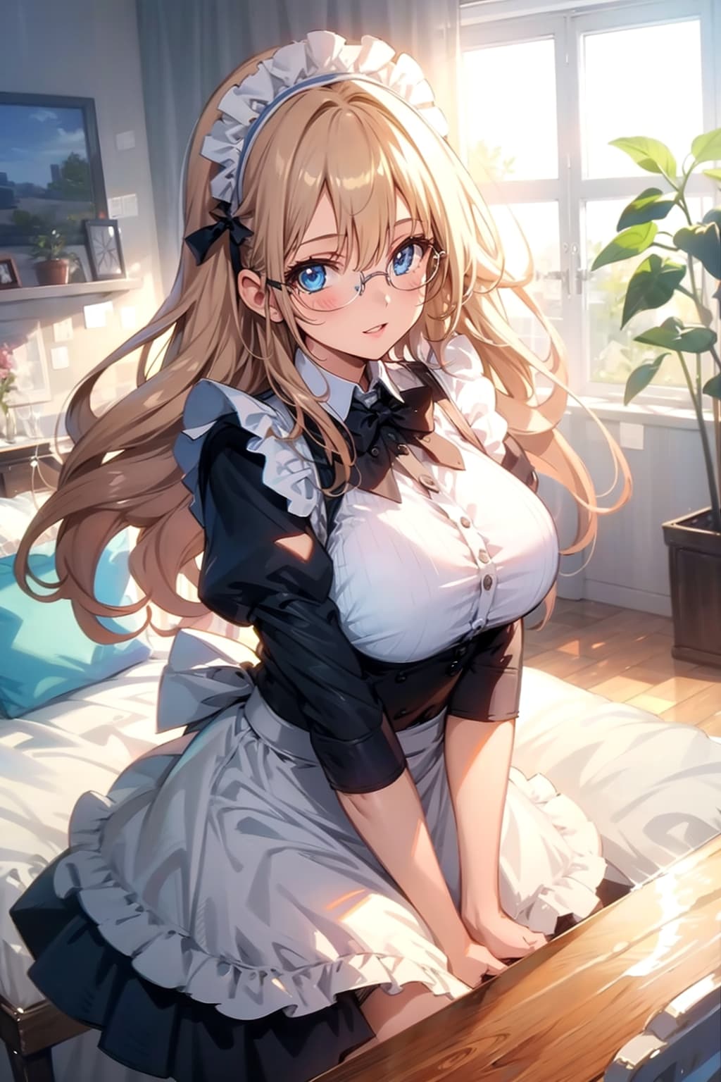 メガネ美少女メイド
