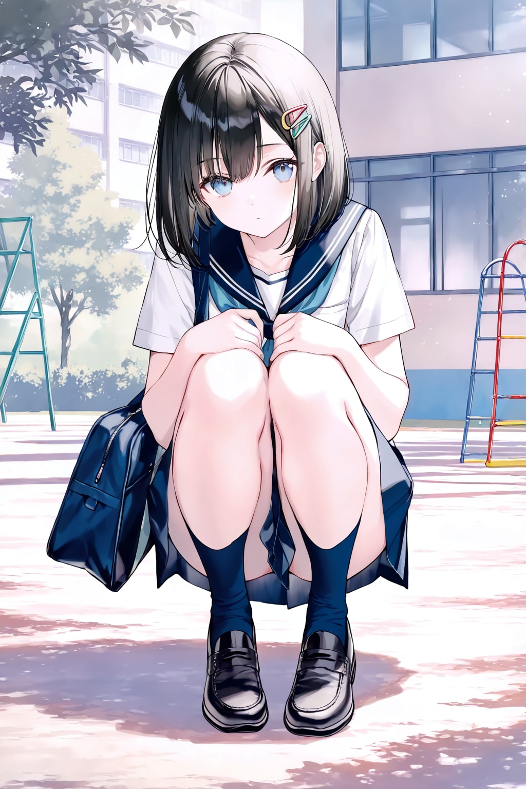 校庭(セーラー服)(LILAC)(11)
