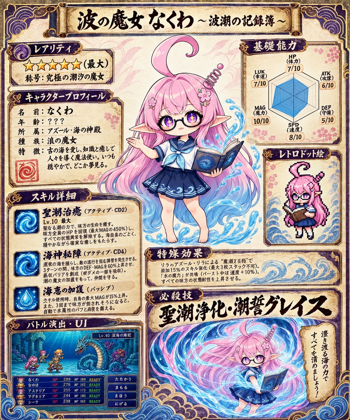 【RPG風攻略資料】波の魔女 なくわ