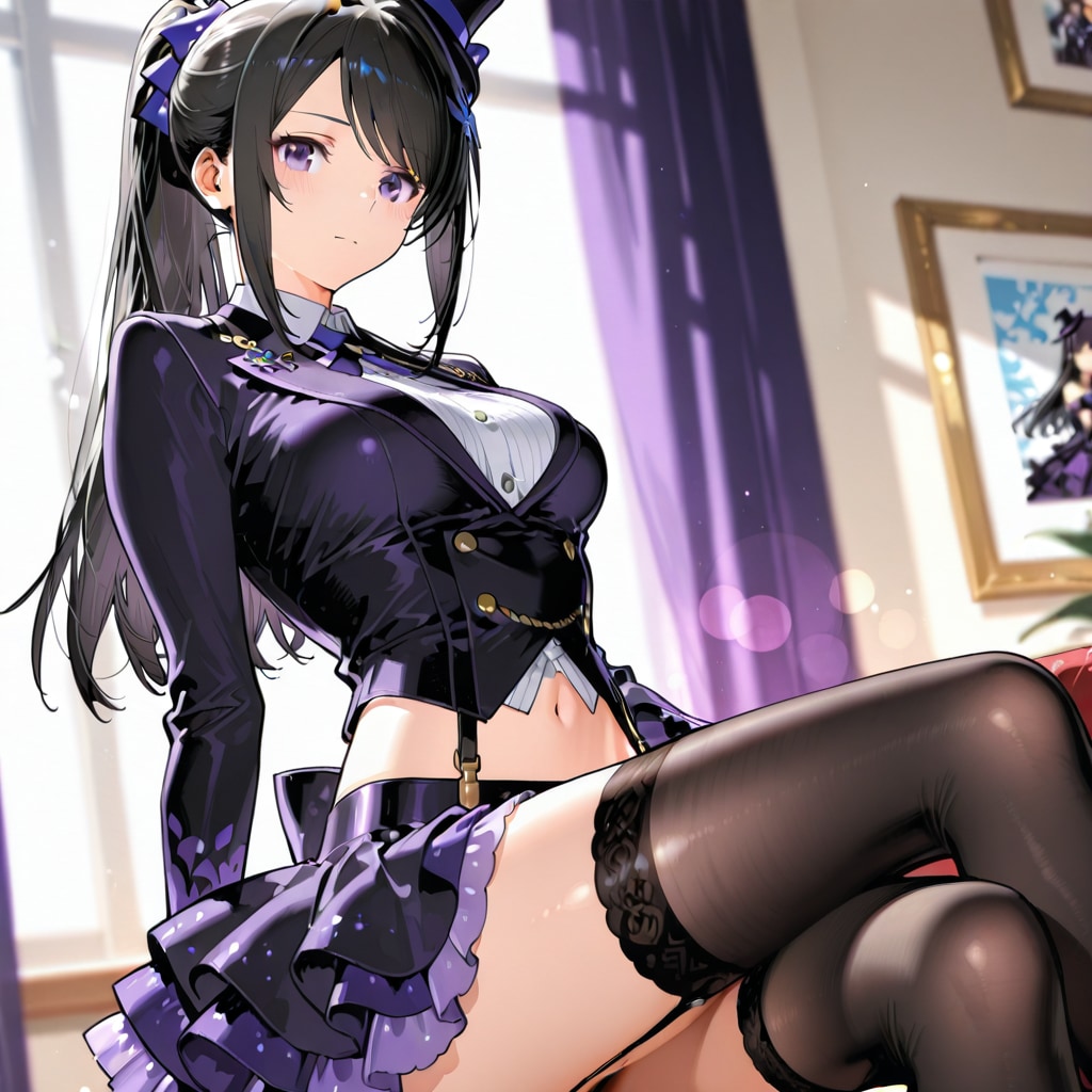 PHOENIXで絶対領域シルクハット碧嶋水都 | の人気AIイラスト・グラビア