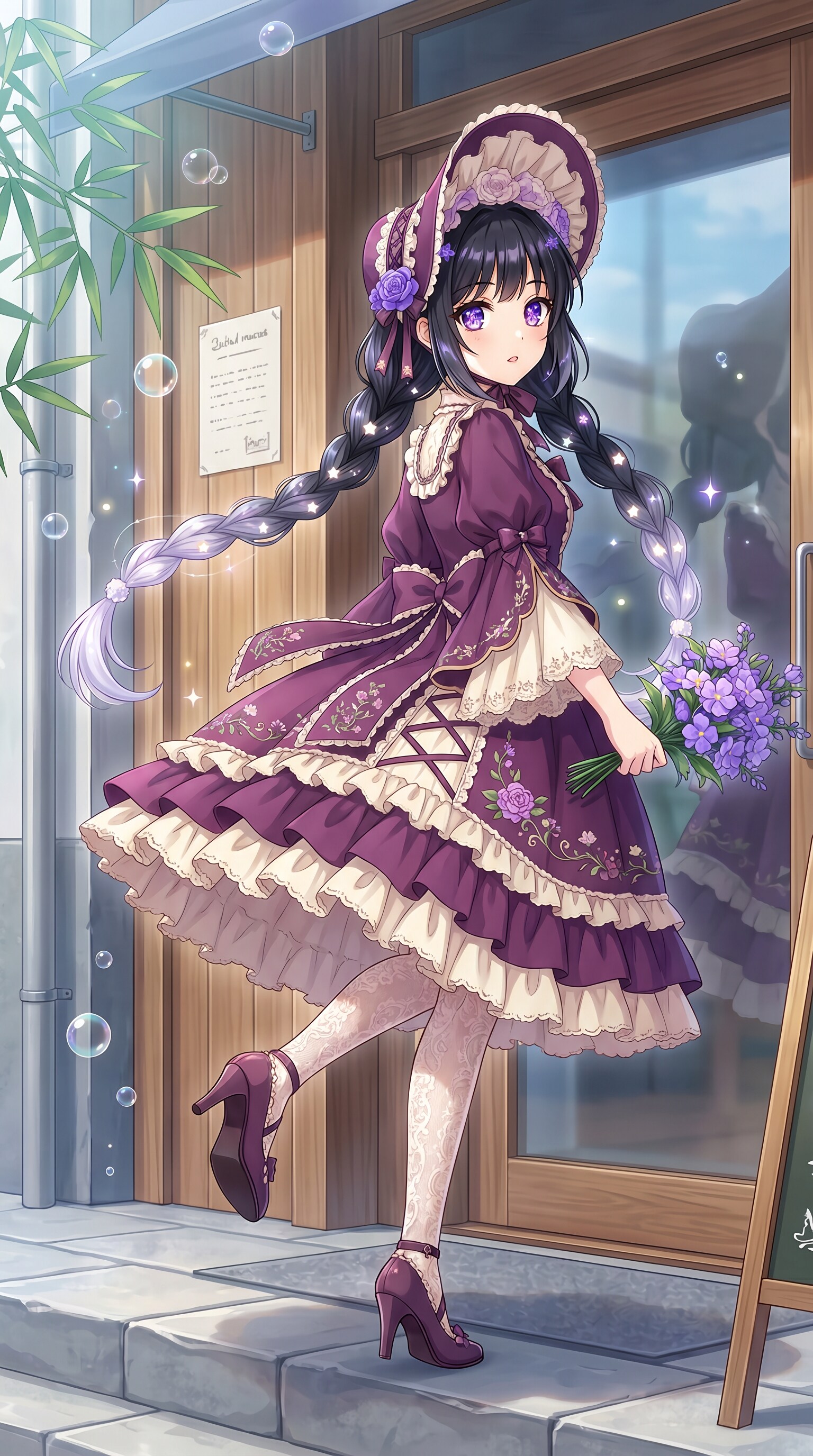 紫苑咲く洋装少女