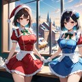 二人のサンタメイド おはようございます 3枚目