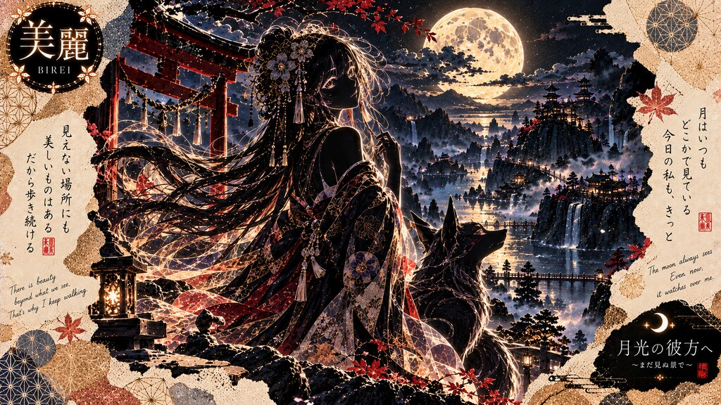 Beyond the moonlight, toward a view I haven't seen yet.  There is beauty beyond what we see. That's