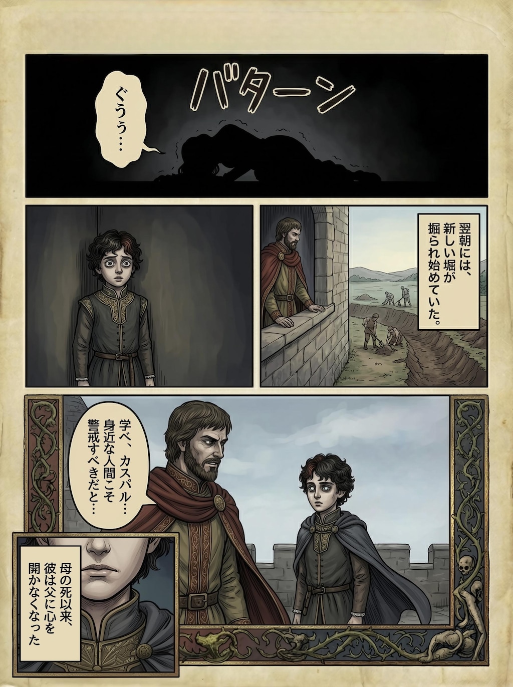 【AI漫画】謀略王の子守唄(前)【nanobanana】