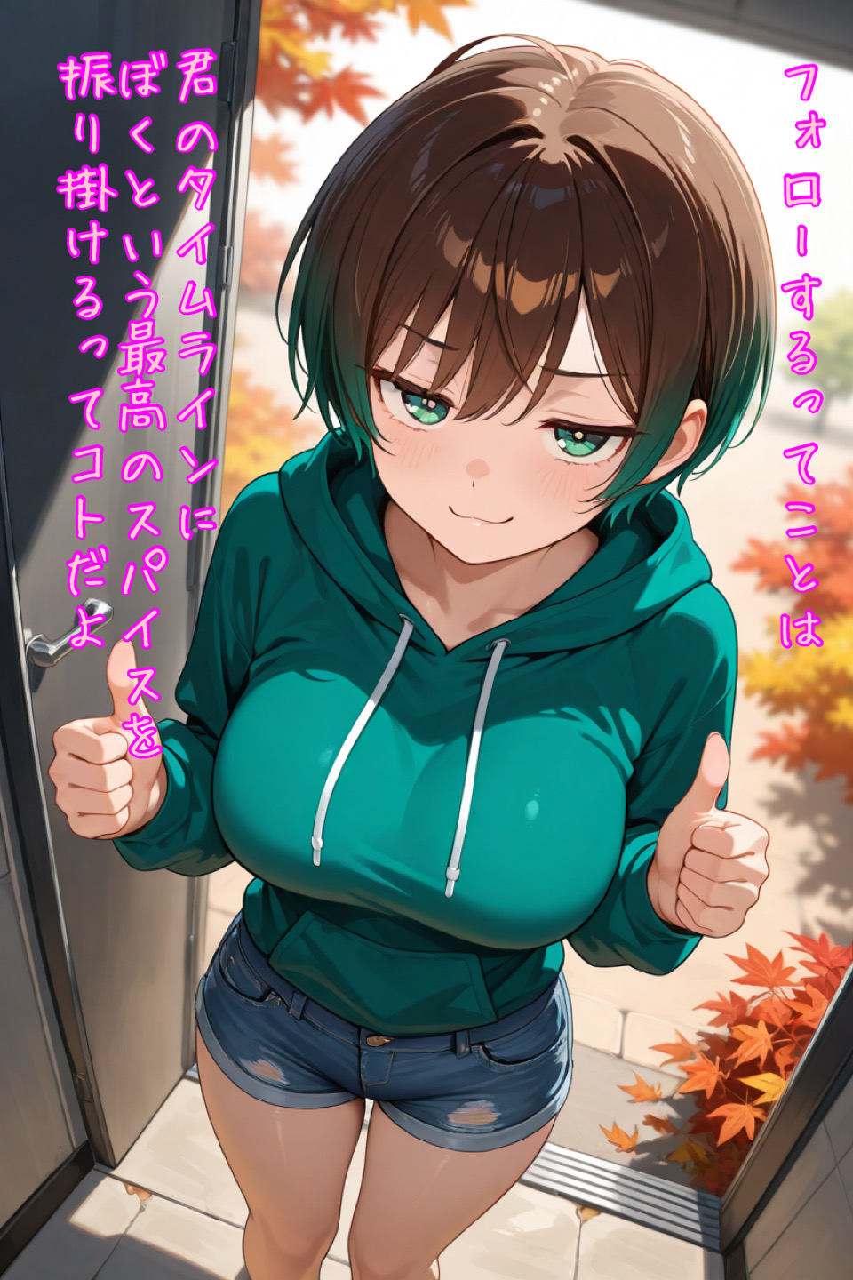フォローを求めるボーイッシュ！ | の人気AIイラスト・グラビア