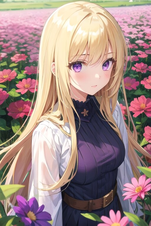 クレアちゃんとお花 | の人気AIイラスト・グラビア