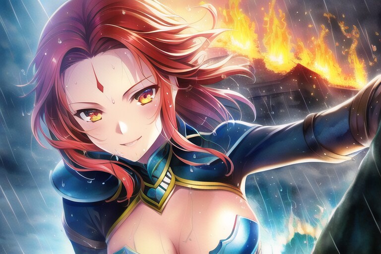 「ああっ～あっ♡最高！！魔物が焼けるにおいってゾクゾクする♪」