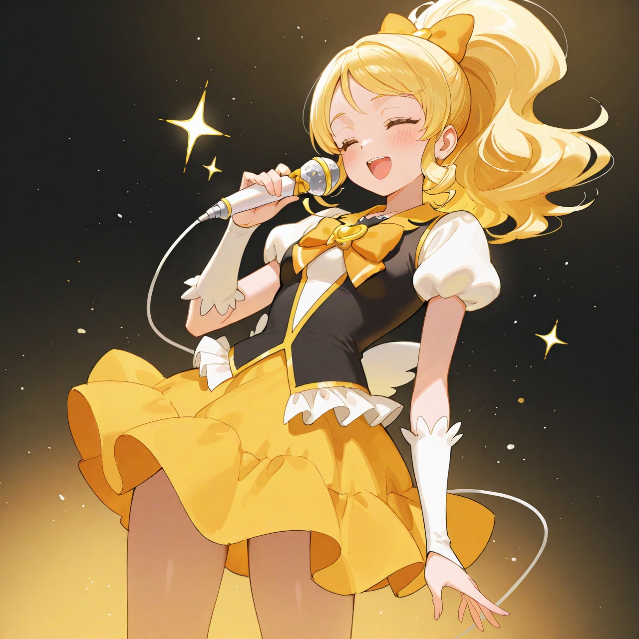 しあわせごはん愛のうた：キュアハニー (ハピネスチャージプリキュア！) | の人気AIイラスト・グラビア