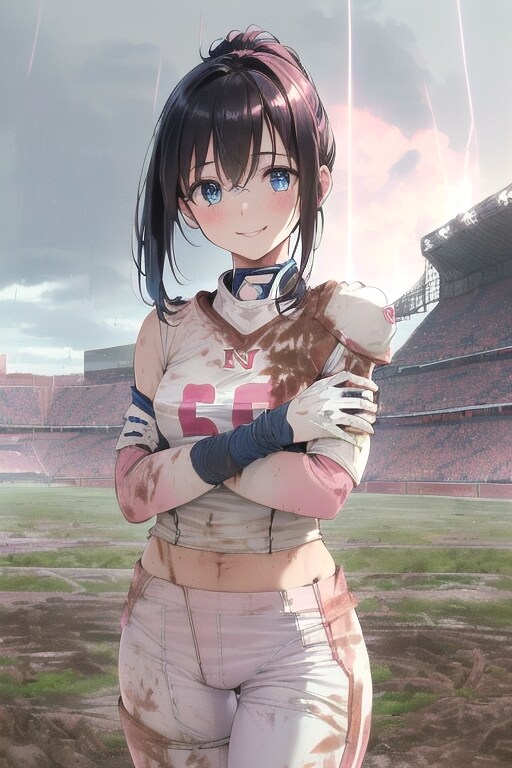 🏈泥まみれの女子アメフト 70