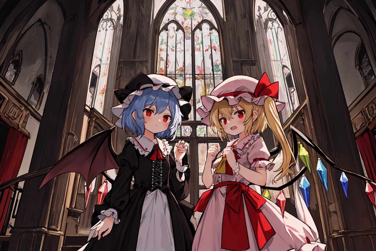 吸血鬼姉妹 | の人気AIイラスト・グラビア