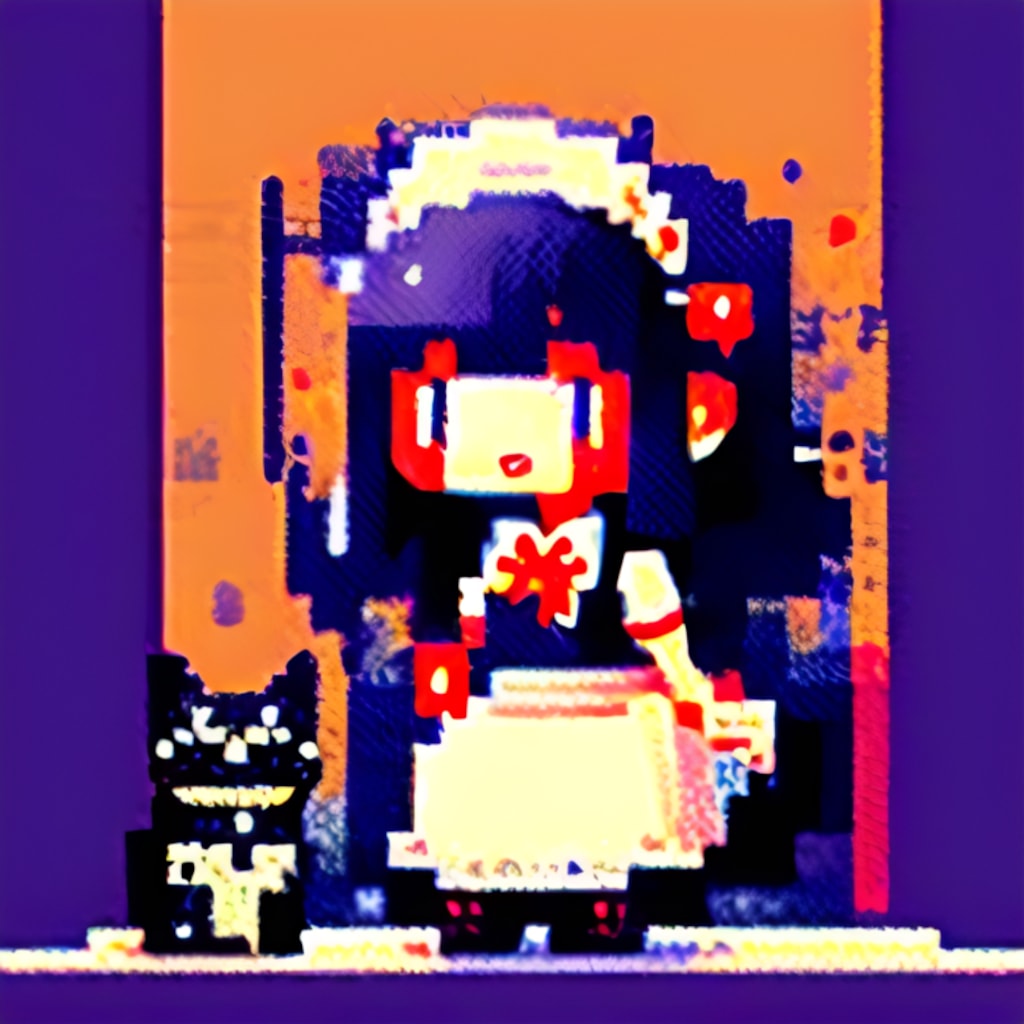 (20word)ドット絵メイドさん(9語)