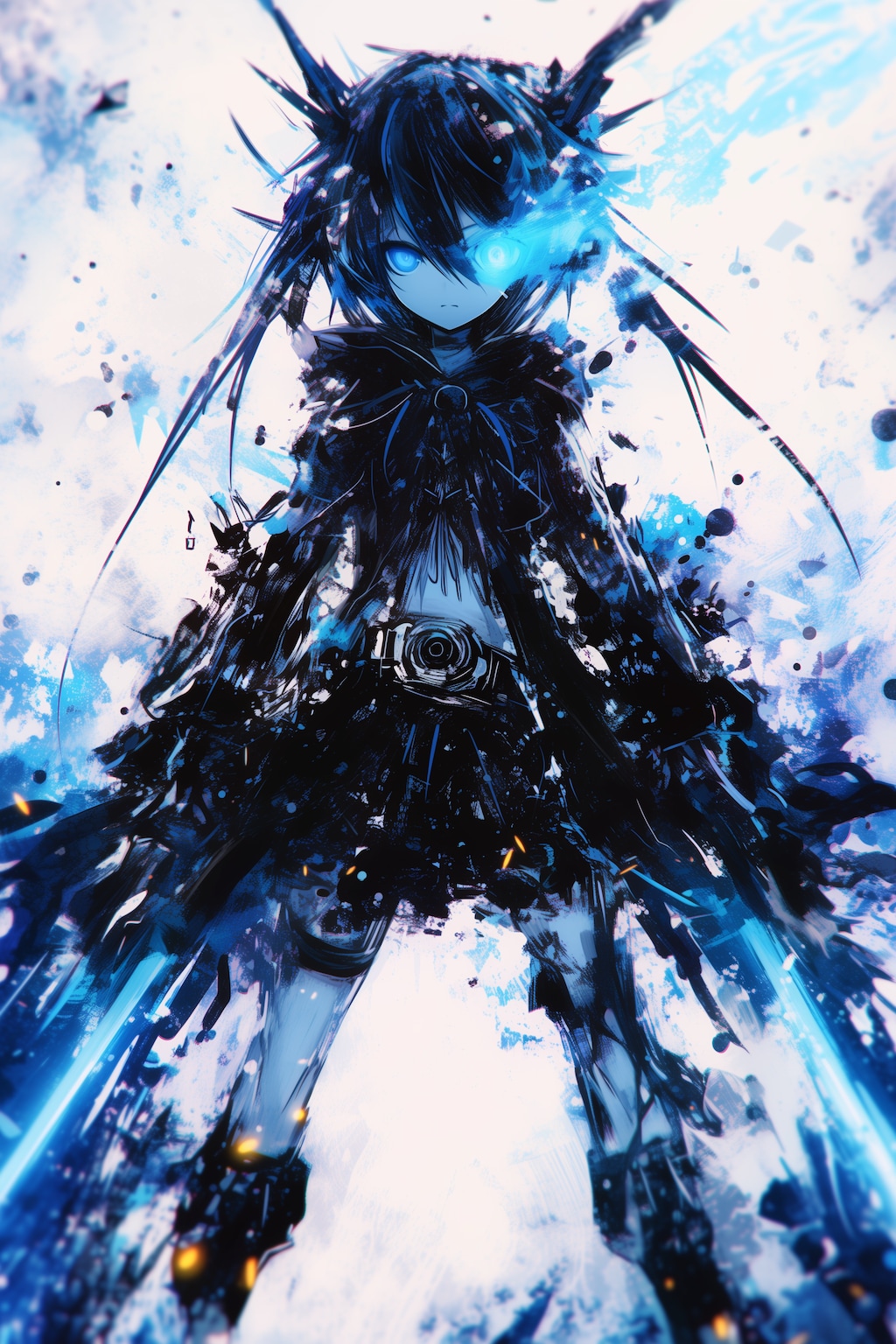 水墨画風侍ガール