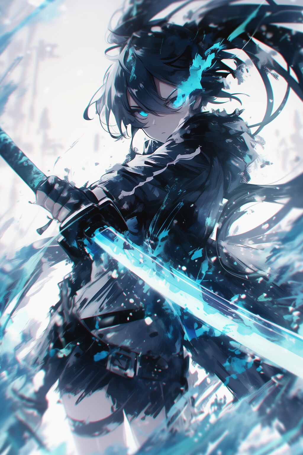 水墨画風侍ガール