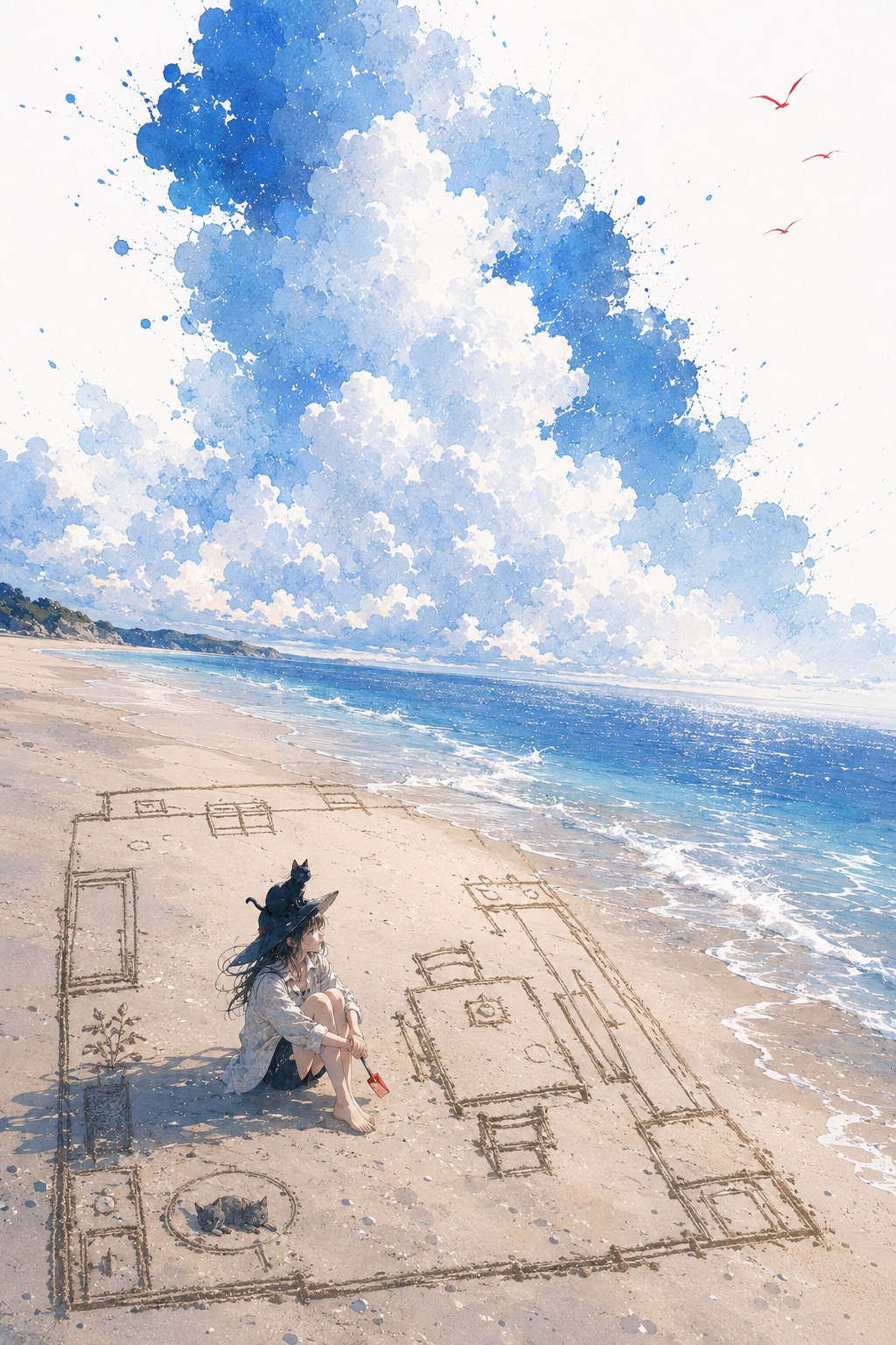 夏の忘れもの | の人気AIイラスト・グラビア