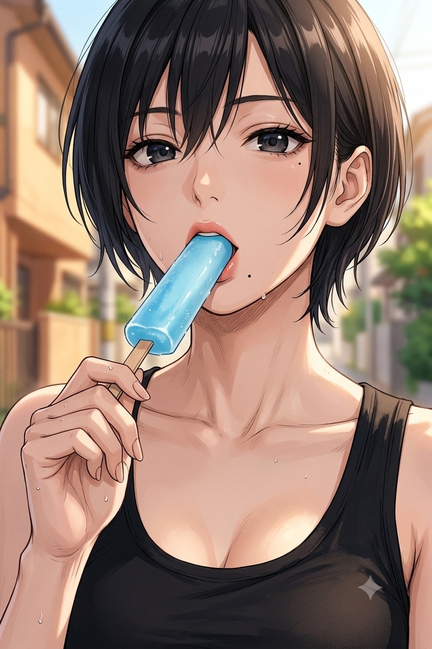 アイスの食べ方