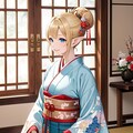 成人式のエルフさん 2枚目