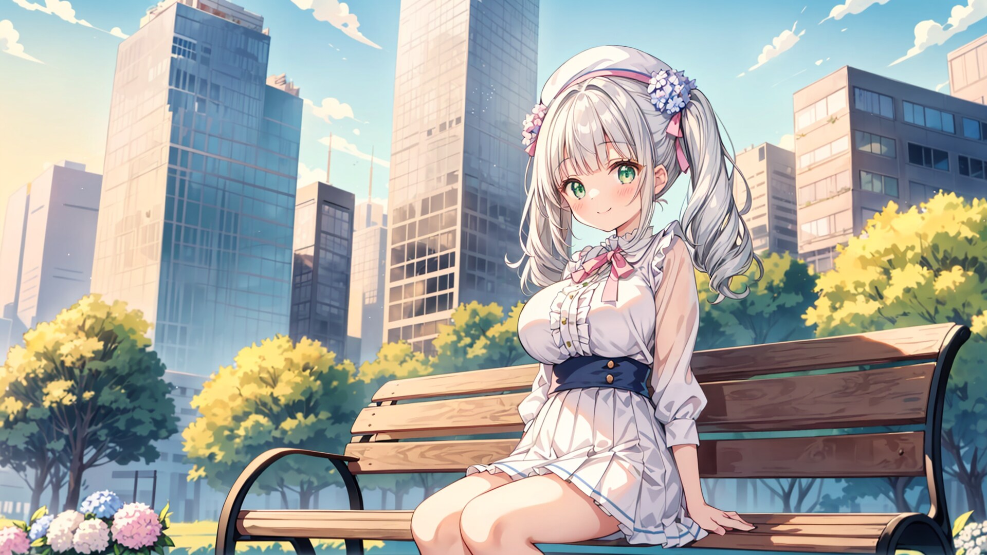 椅子に座る少女
