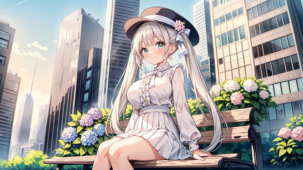 椅子に座る少女