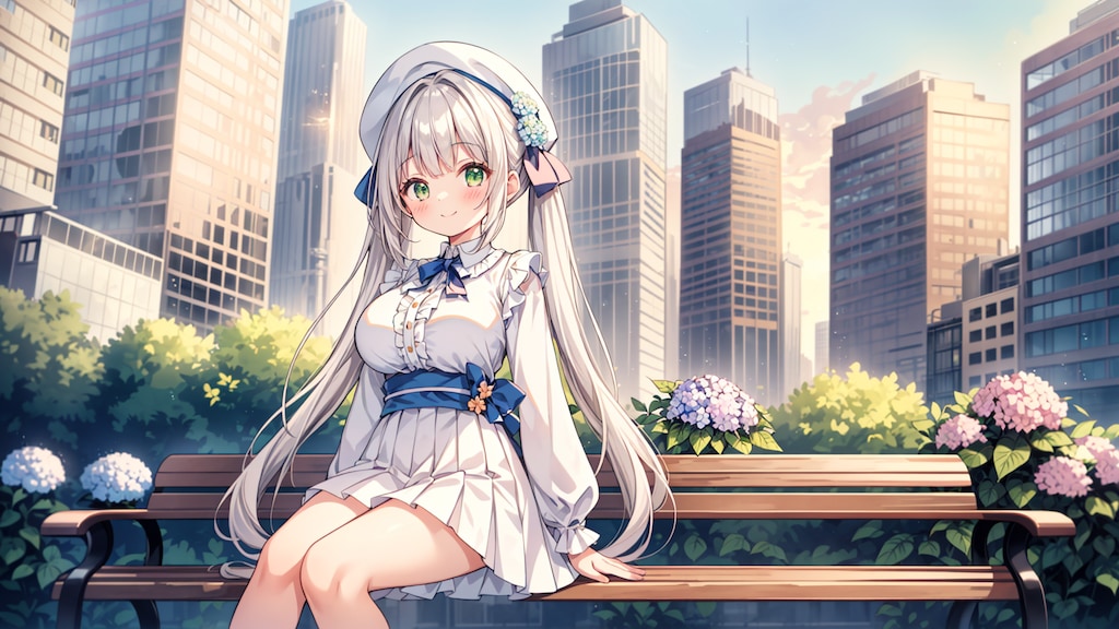 椅子に座る少女
