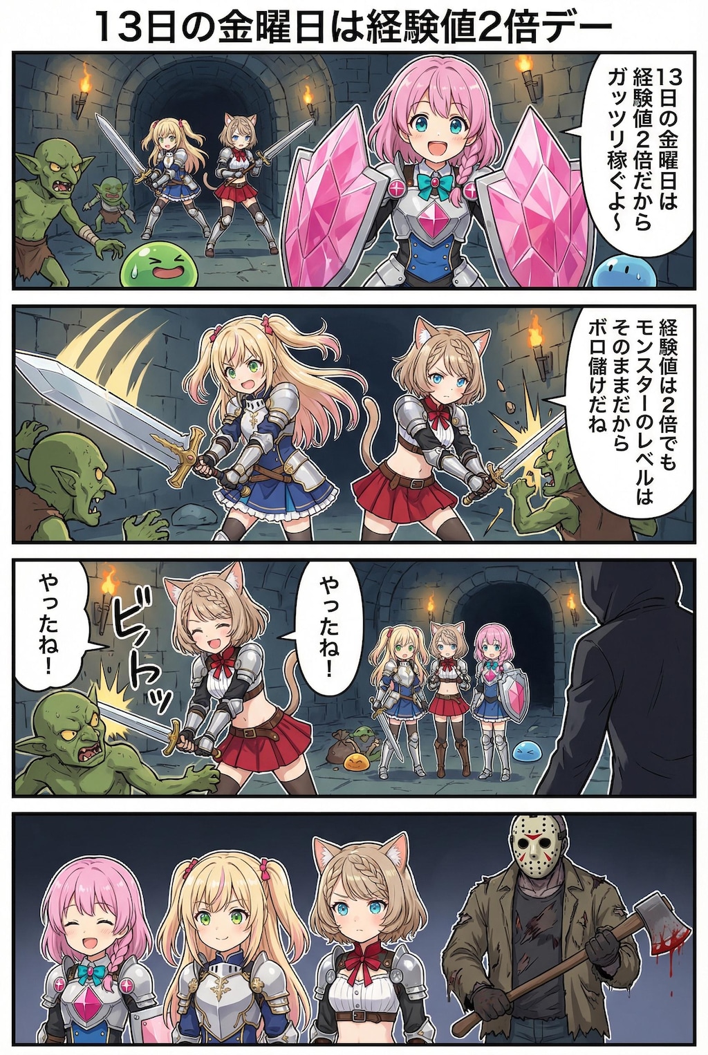 １３日の金曜日は経験値2倍デー