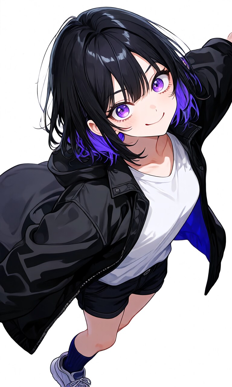 紫色が似合う女の子126