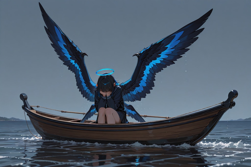 黒い天使とカヌー