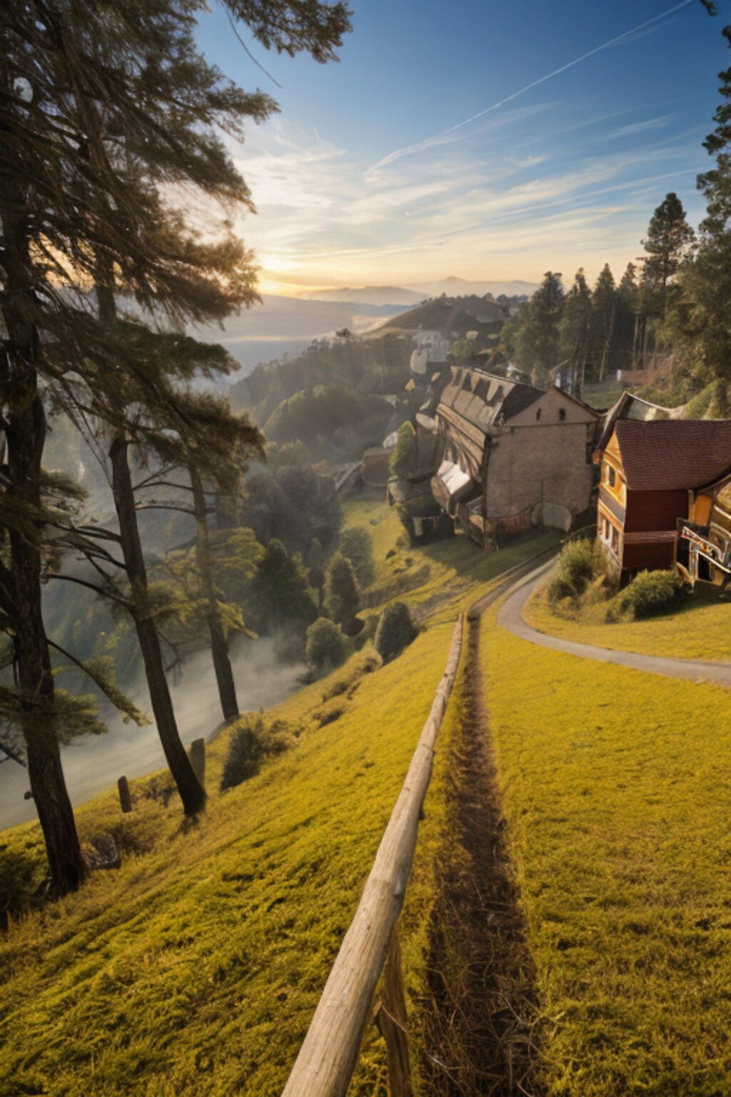 The country town of Macer Top Hall