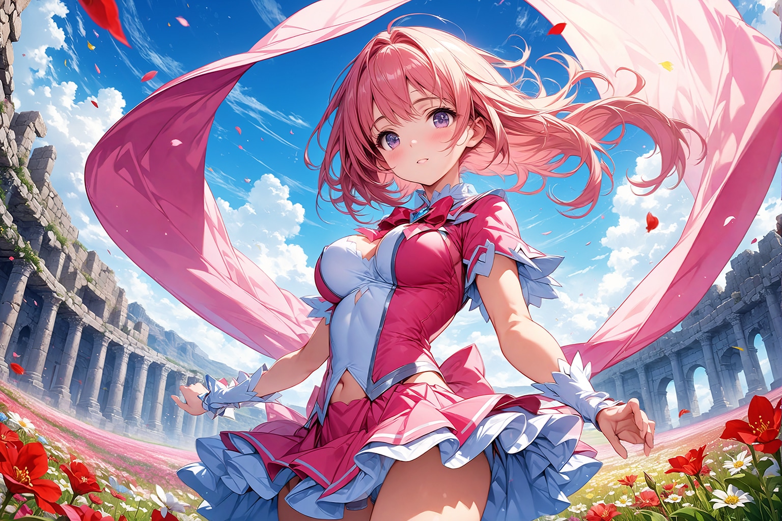 遺跡の花園 | の人気AIイラスト・グラビア