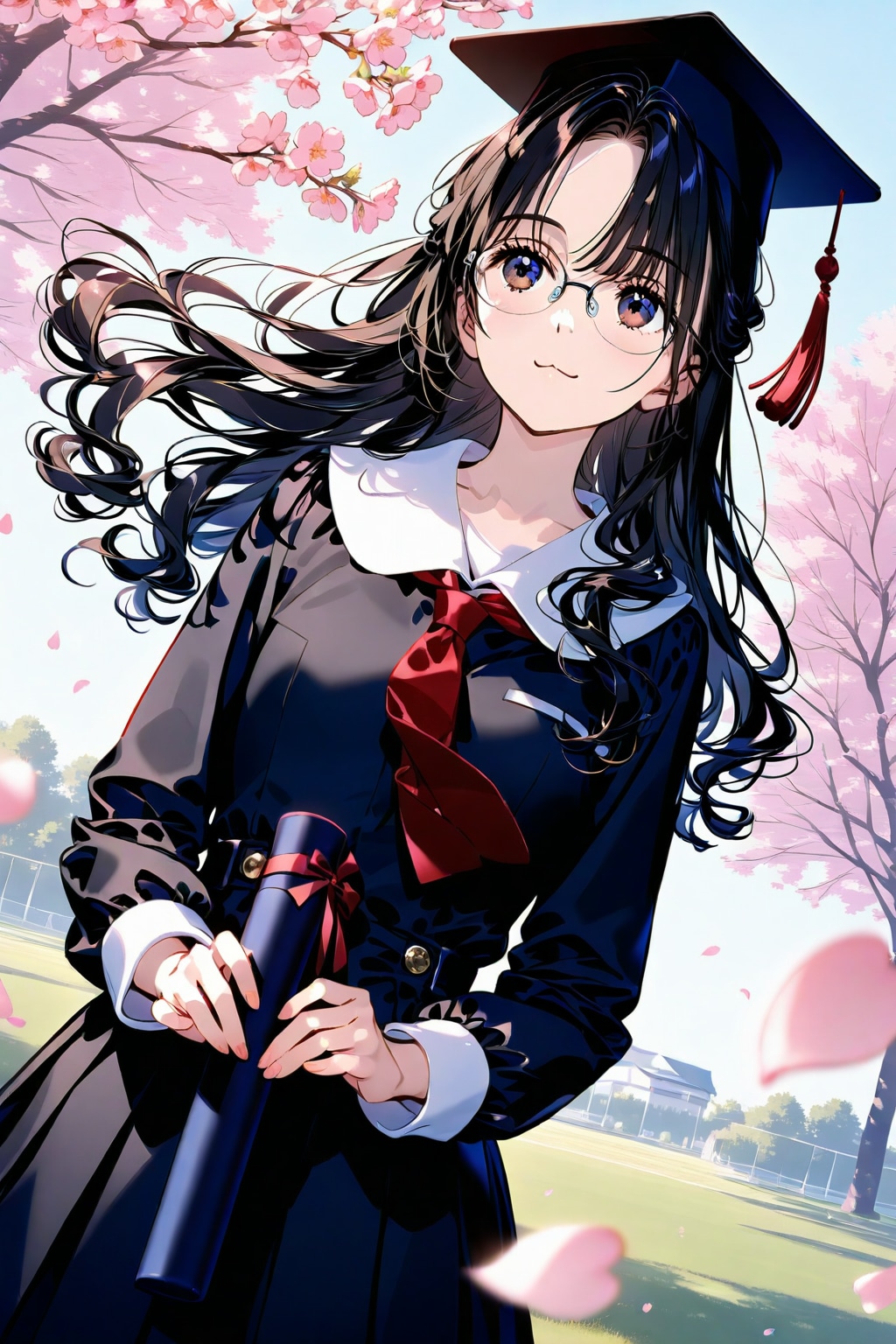 [卒業]アカデミックドレス三様