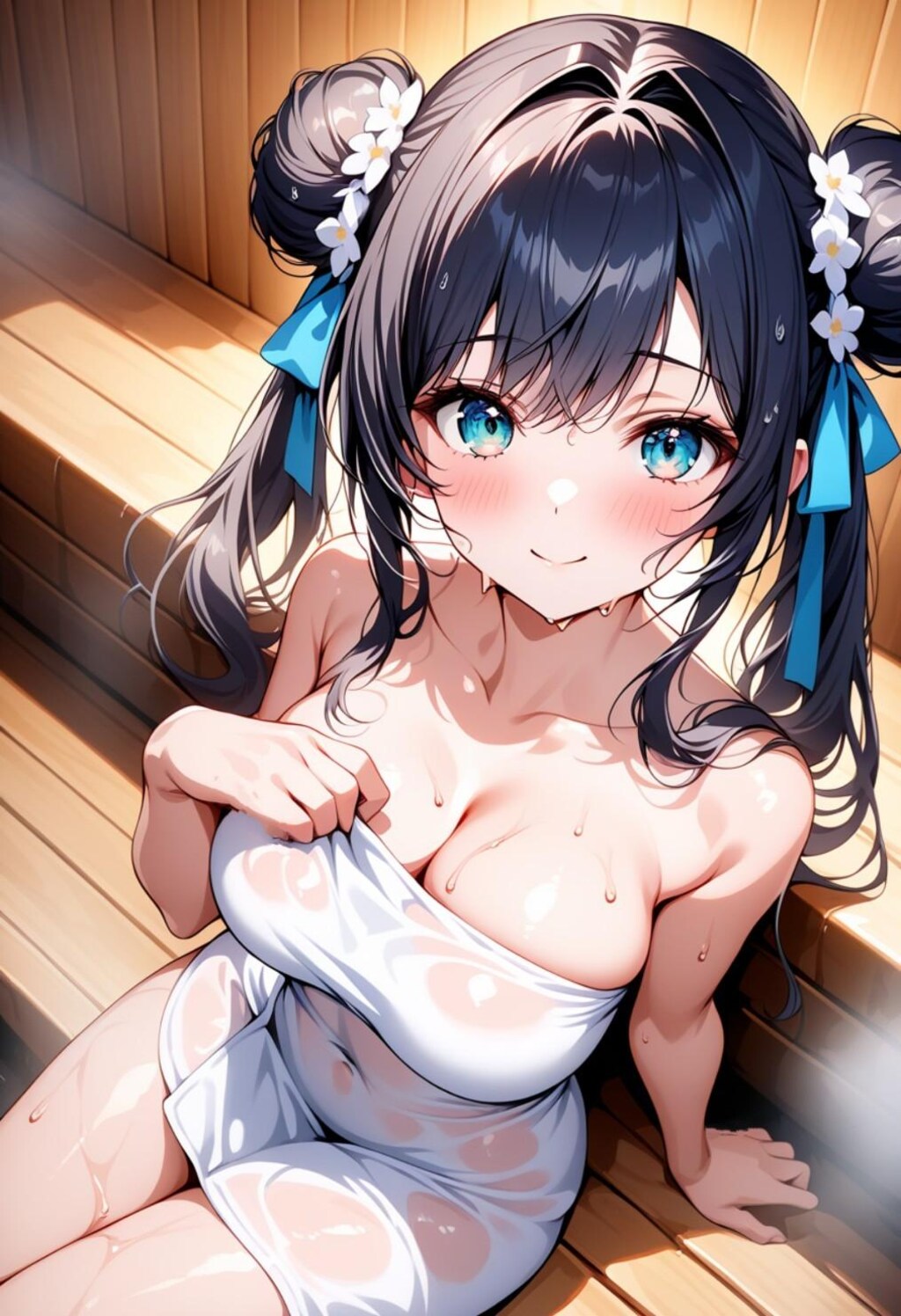 うちの子たちとサウナ