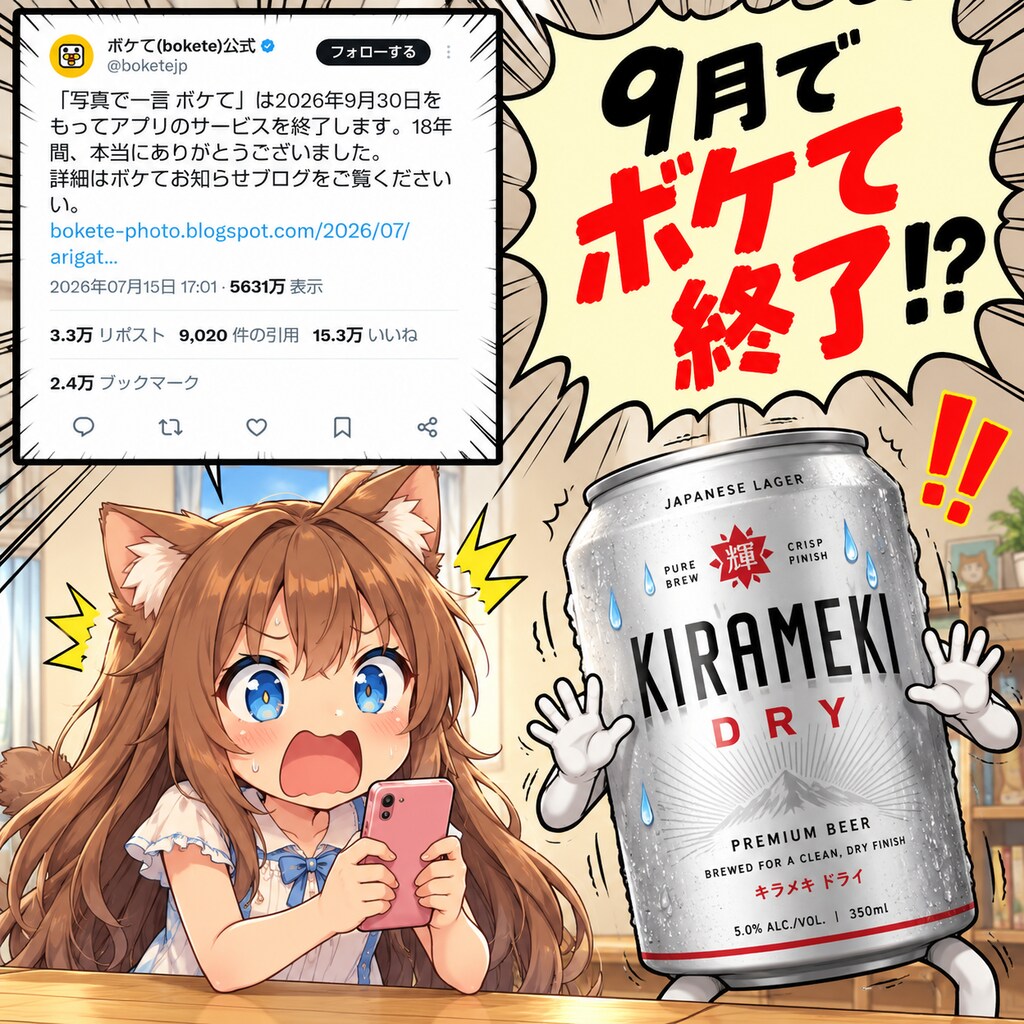 ボケて終了に驚く小さな女の子