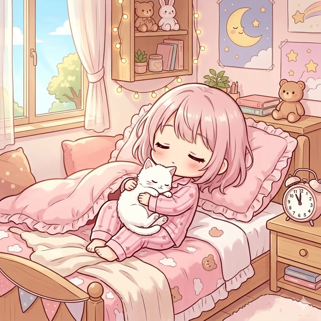 朝寝坊 | の人気AIイラスト・グラビア