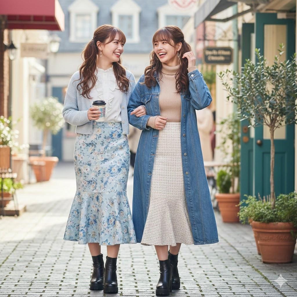 女子高生の楽しい休日005《マーメイドスカートコーデ》