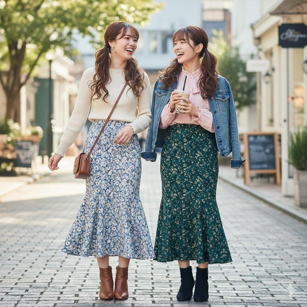 女子高生の楽しい休日005《マーメイドスカートコーデ》