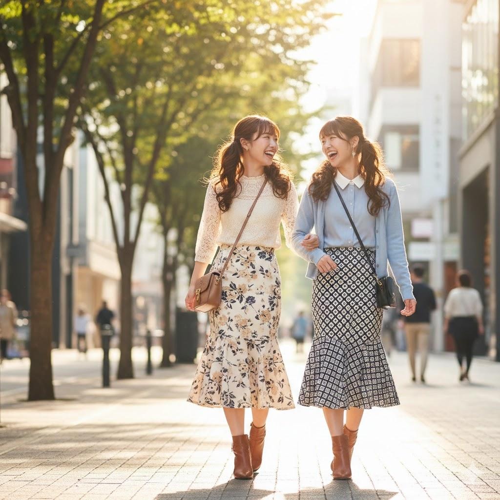 女子高生の楽しい休日005《マーメイドスカートコーデ》