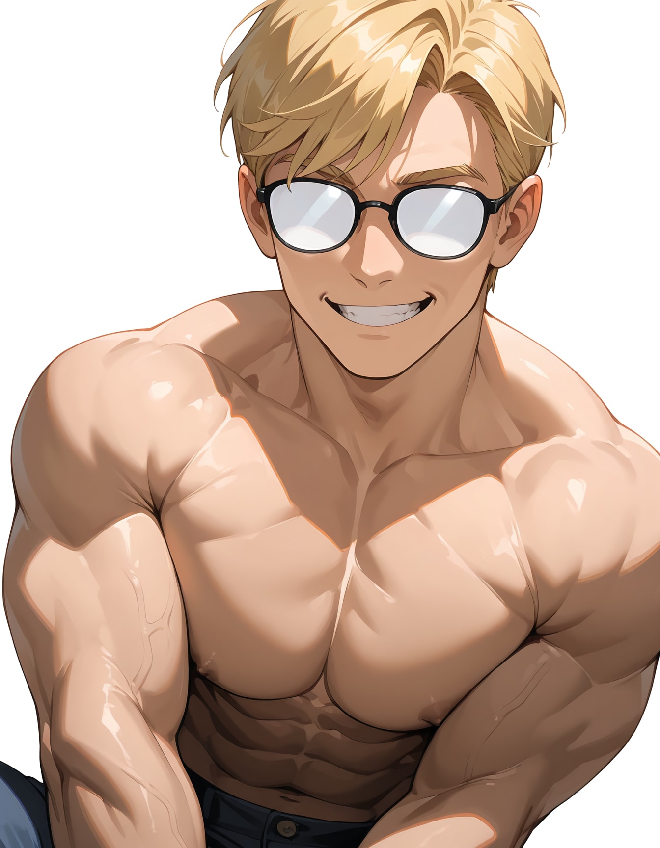 不透明メガネ
