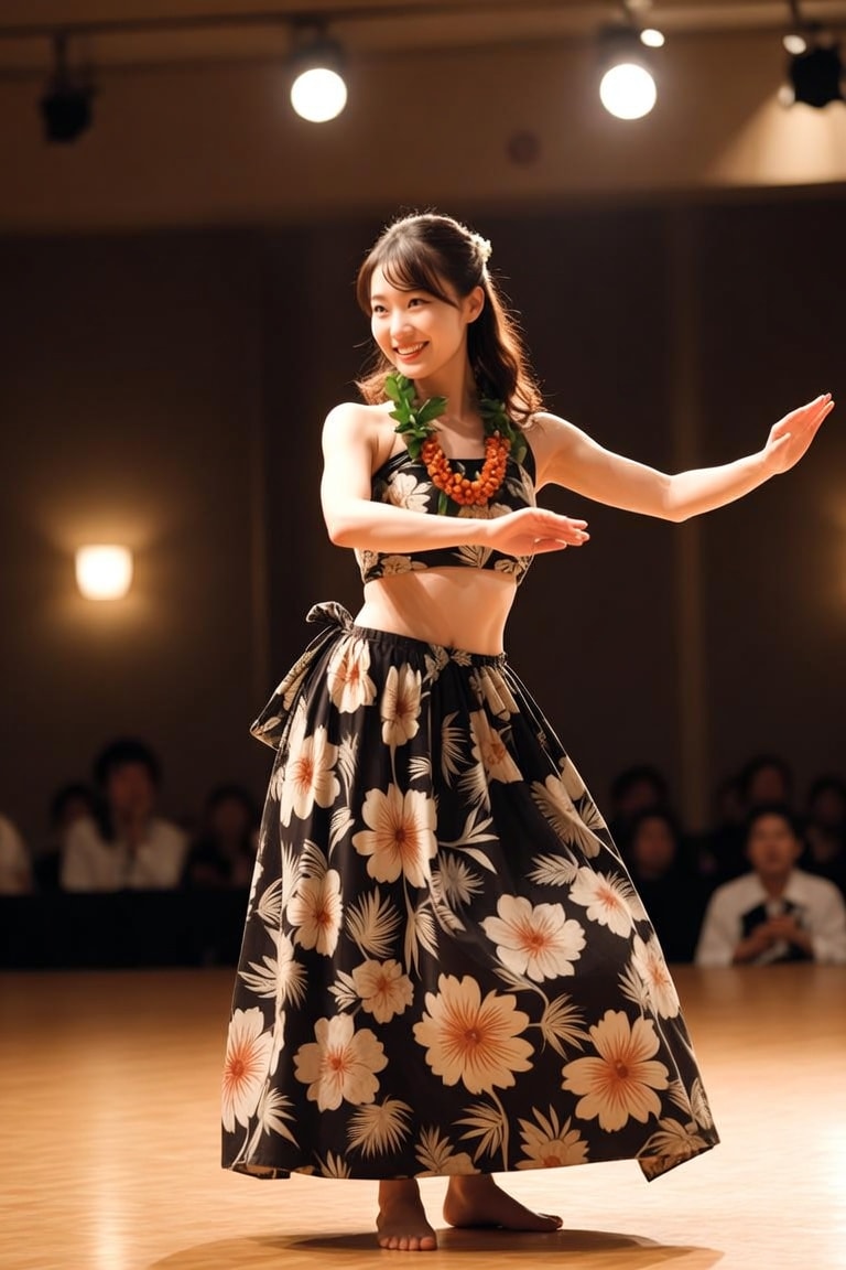 フラを踊る女性