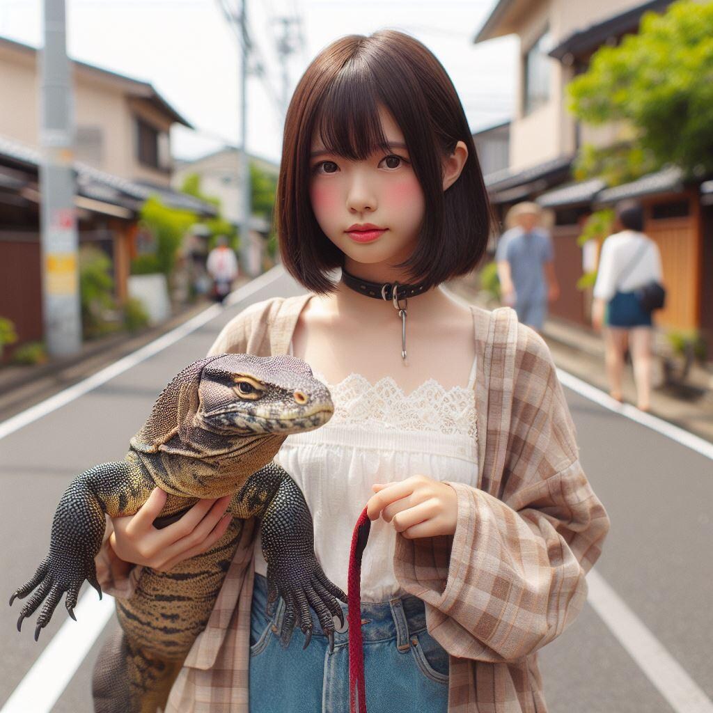 ドラちゃんお散歩いきましょーねー