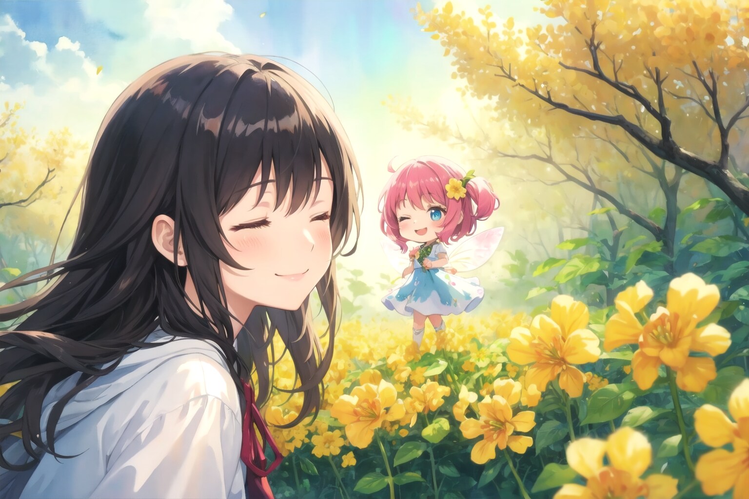 妖精と女の子