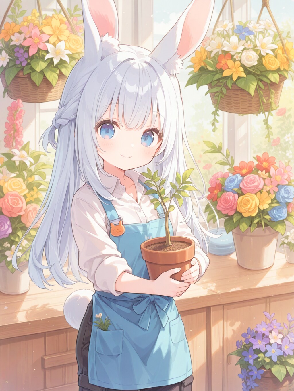 うさぎ娘のフラワーショップ