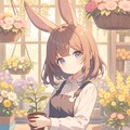 うさぎ娘のフラワーショップ 2枚目