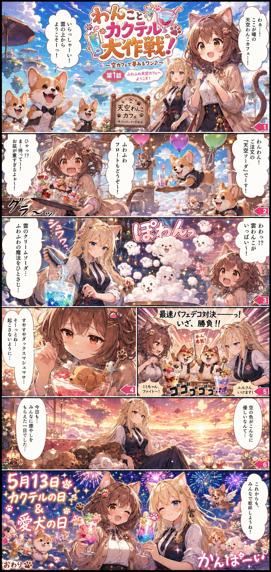 わんことカクテル大作戦！ | の人気AIイラスト・グラビア