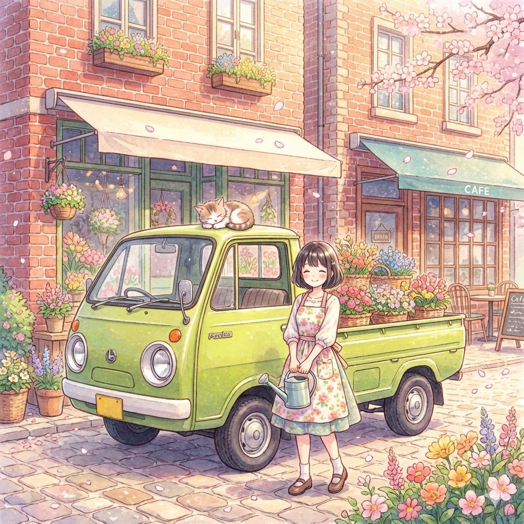 花屋のポーターキャブ