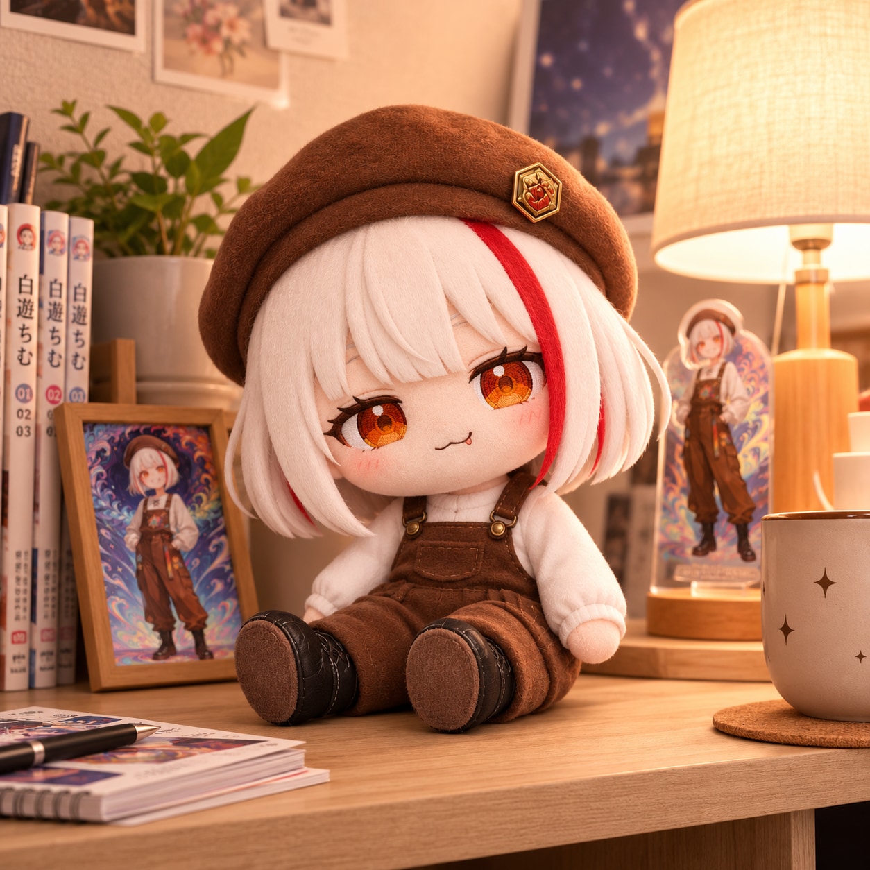 白遊ちむのぬいぐるみ